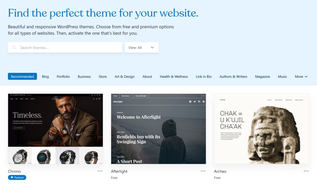 WordPress themes